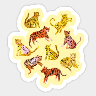 Tigers and Leopards - Africa Savannah Sticker